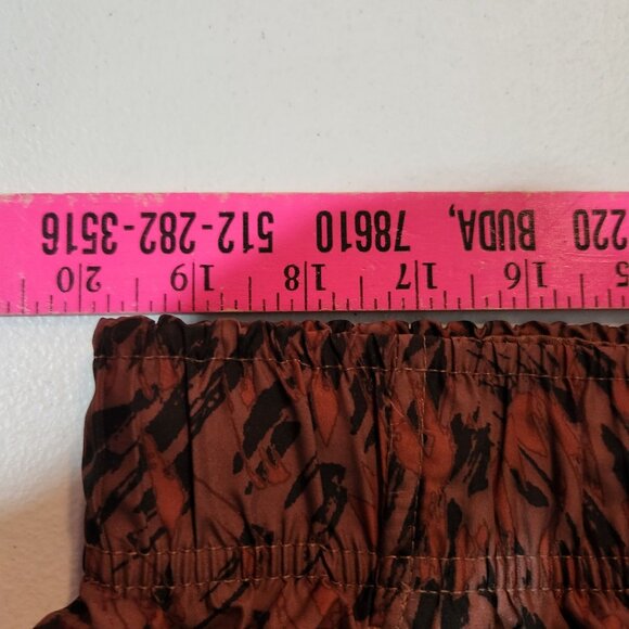 Athletic Works Womens Abstract Print Running Shorts Size Large Brown Black - Picture 6 of 14